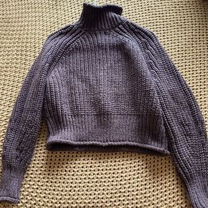 Brown Turtleneck Sweater